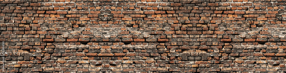 Texture of old brick wall as background. Banner design Texture of old brick wall as background. Banner design