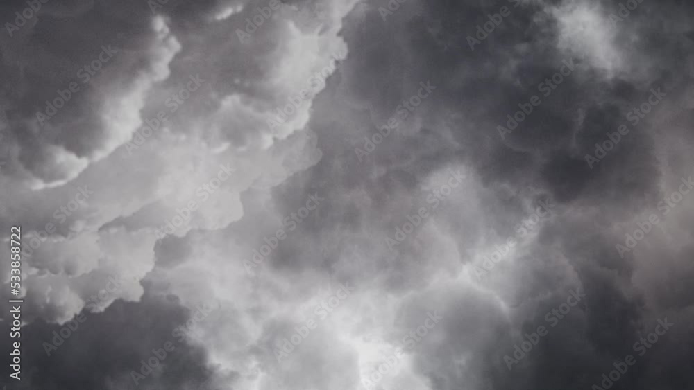 dark clouds moving in the sky with lightning flashes 4k dark clouds moving in the sky with lightning flashes 4k