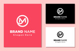 letter m y logo design beauty logo concept. Vector illustration