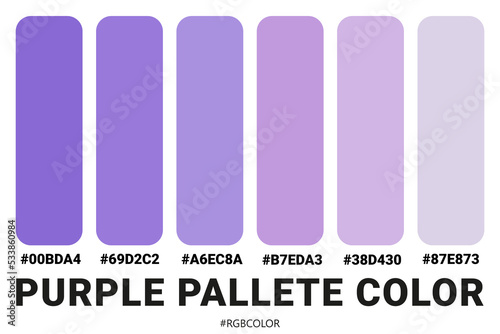 A Collection of Accurately Purple Color Palettes with Codes, Perfect for use by illustrators