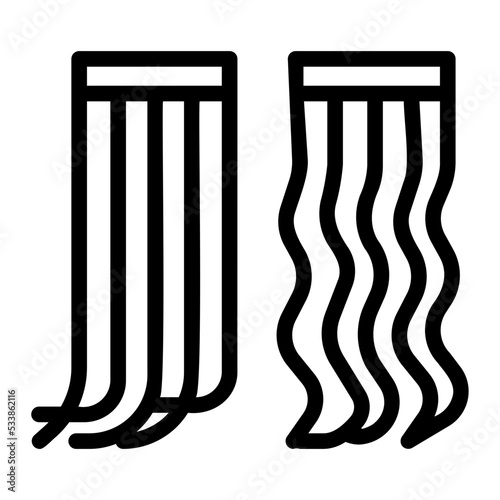 hair extension line icon