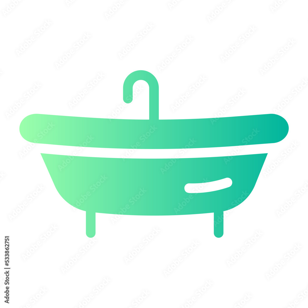 shower bath gradient icon shower bath gradient icon