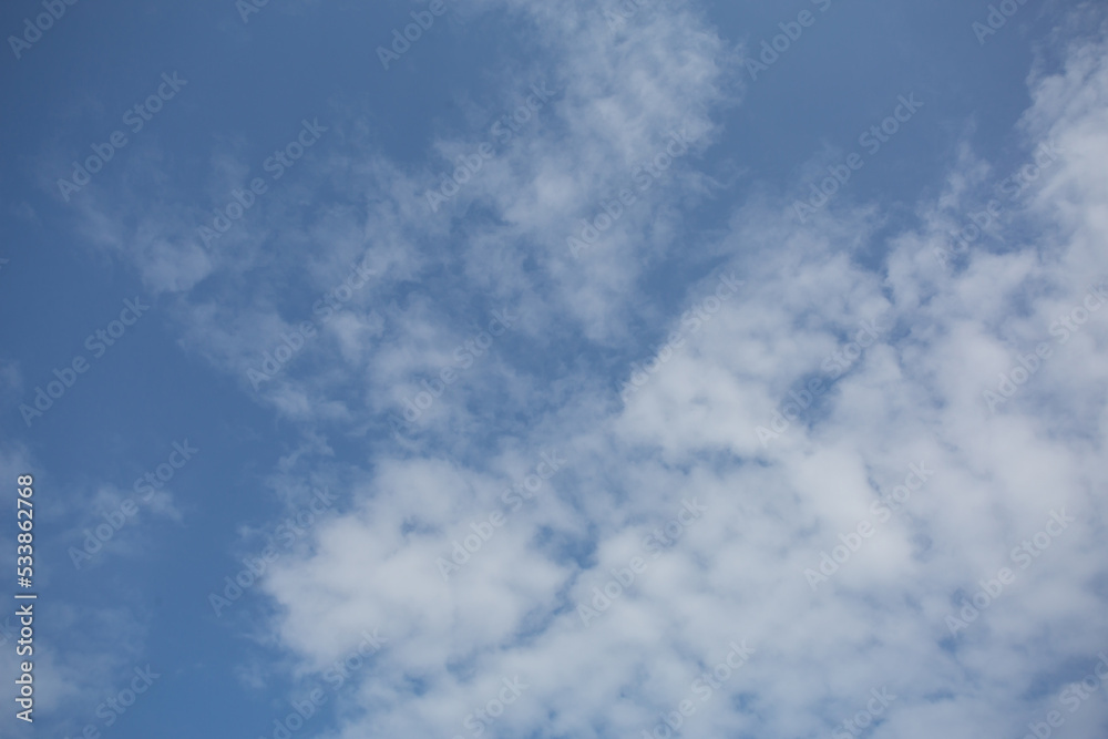 Blue skies and white clouds on a clear day Blue skies and white clouds on a clear day