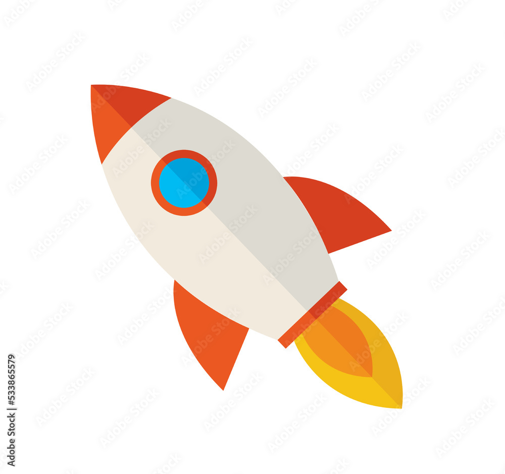 rocket launch. start-up symbol rocket launch. start-up symbol