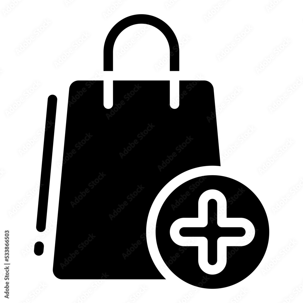 Fototapeta premium Add Solid icon