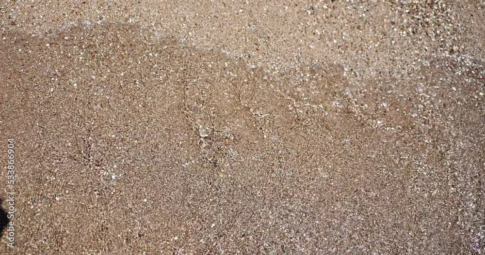 2022 will end and 2023 will come and inscription in sand. Sea wave washes away inscription on sand and disappears without trace 2022 will end and 2023 will come and inscription in sand. Sea wave washes away inscription on sand and disappears without trace