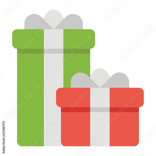 gift flat icon