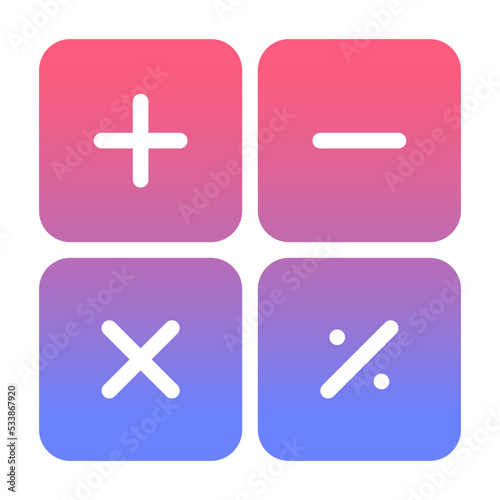 calculator gradient icon