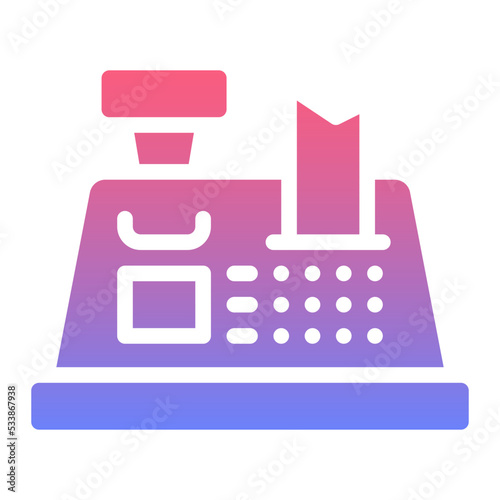 Cashier gradient icon
