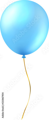 3D realistic party decoration helium balloon