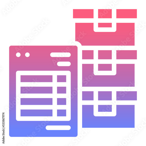 invoice gradient icon