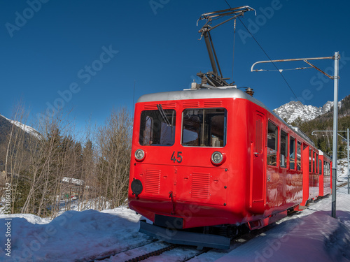 Train du Montenvers a Chamonix en France