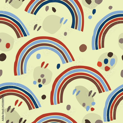 Seamless rainbow pattern