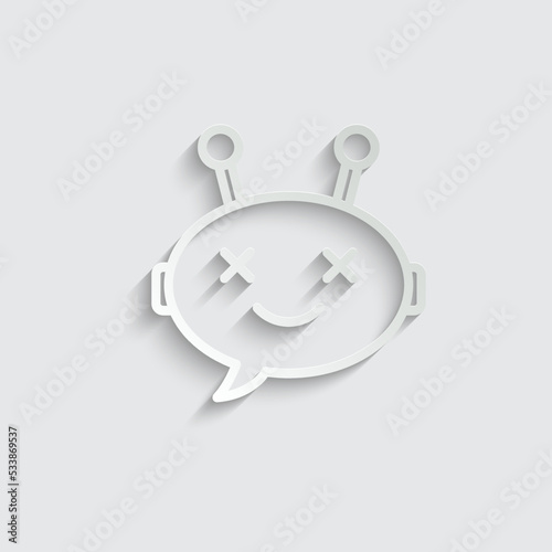 chatbot vector icon chat robot sign 