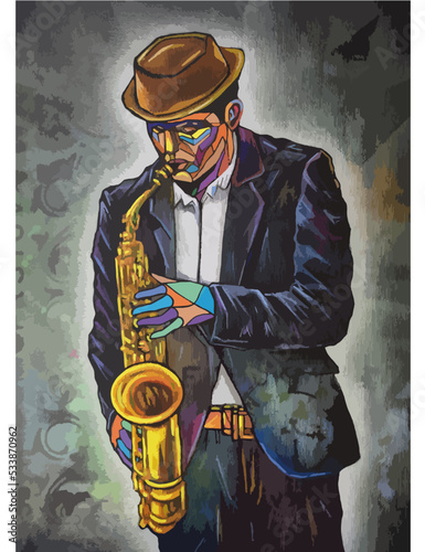 Saxophone Jazz Musician