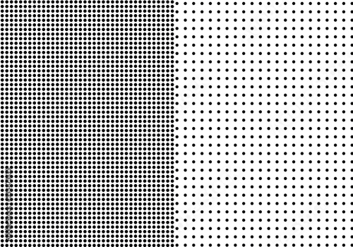 black and white pattern with dots