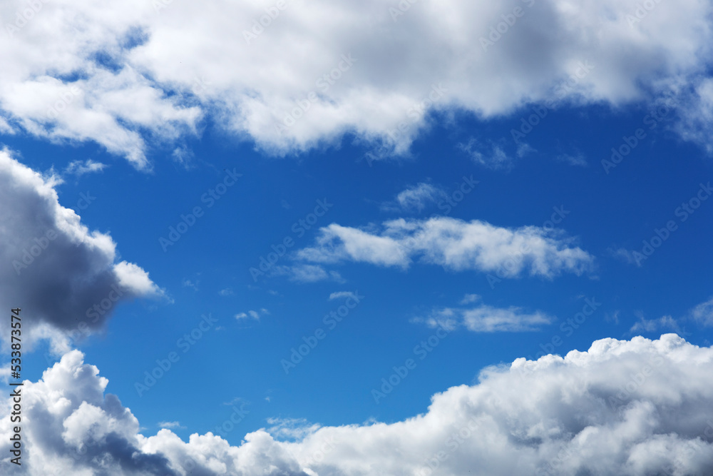 Blue sky with white clouds. Blue sky with white clouds.