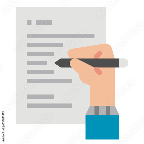 Writer flat icon