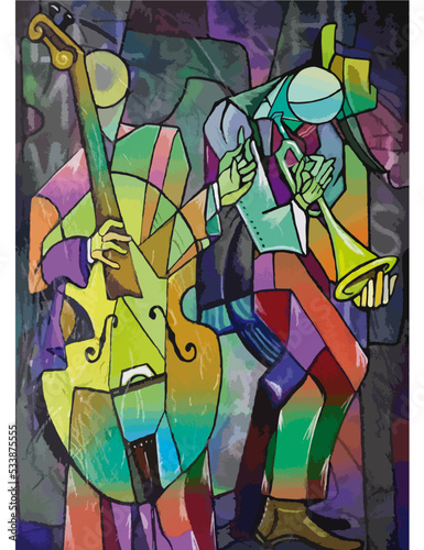 Jazz street musicians