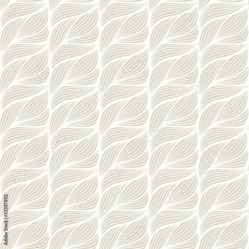 Vector seamless pattern. Modern stylish grey and white texture. Geometric striped ornament.