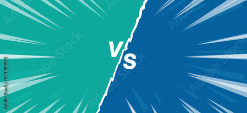 Versus banner flag sign for competition, duel, challenge, versus and match championship

