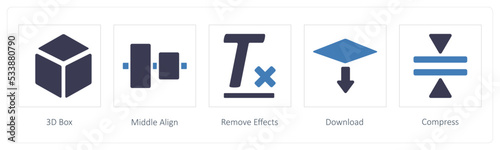 3D Box, Middle Align, Remove Effects