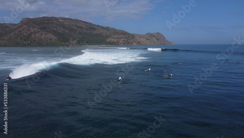 surfers in the ocean
