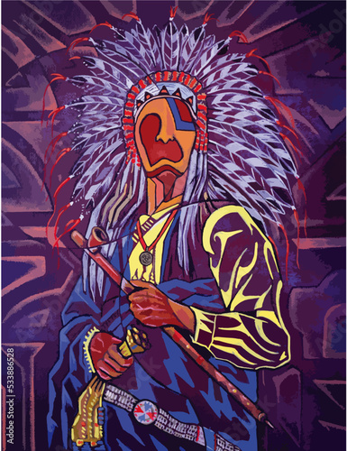 American tribe chief