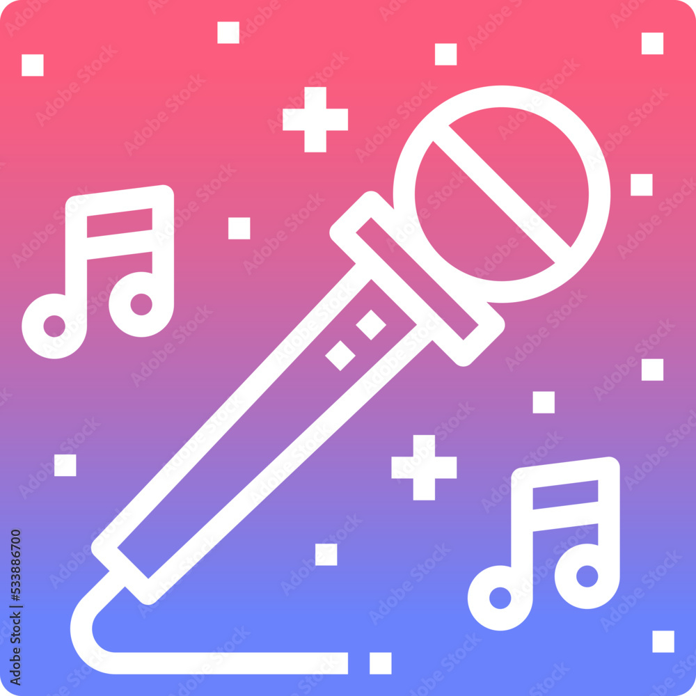 Singer gradient icon Singer gradient icon