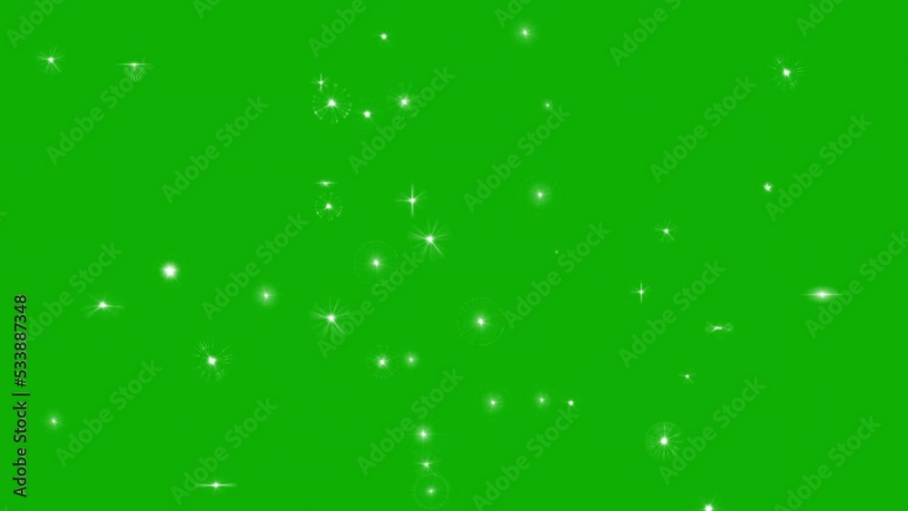 Shining sparkles motion graphics green screen background. Shining sparkles motion graphics green screen background.