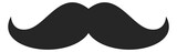 Mustache in retro style. Barber logo. Moustache icon