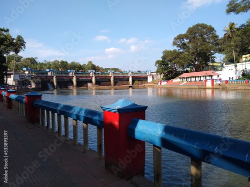 Aruvikkara dam shutter, Karamana River, Thiruvananthapuram, Kerala photo