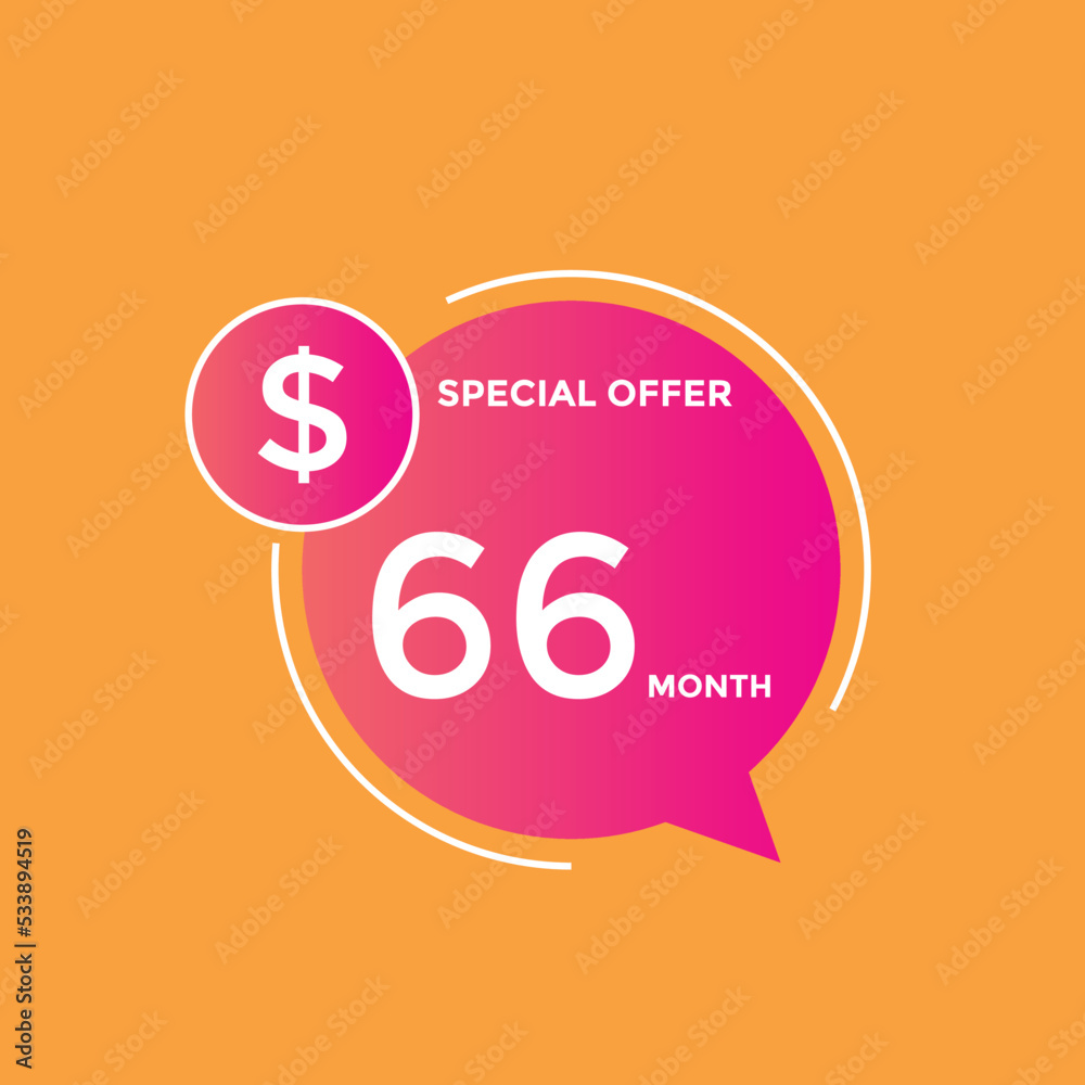 $66 USD Dollar Month sale promotion Banner. Special offer, 66 dollar month price tag, shop now button. Business or shopping promotion marketing concept
$66 USD Dollar Month sale promotion Banner. Special offer, 66 dollar month price tag, shop now button. Business or shopping promotion marketing concept