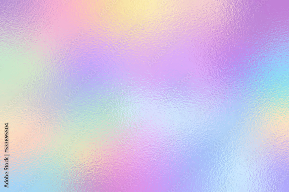  pastel unicorn rainbow background, vivid color holographic foil texture, vector illustration for screen and  web design, rgb color mode
