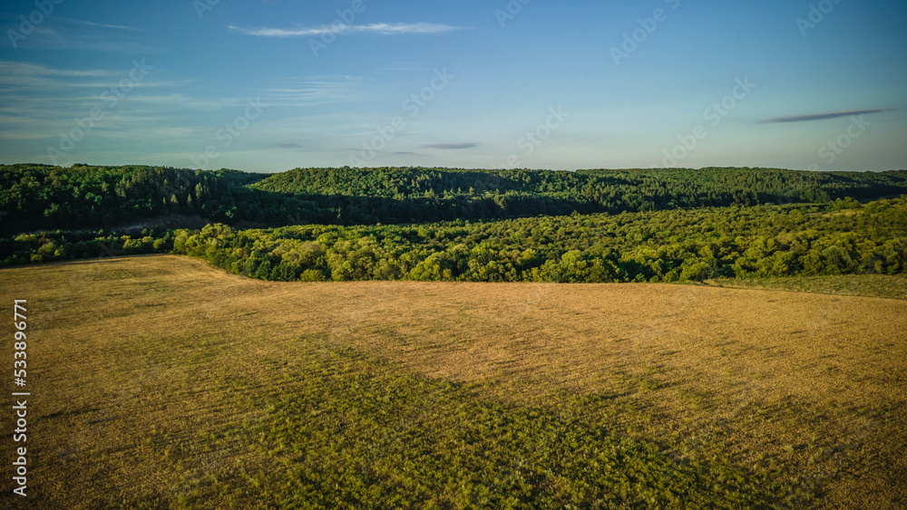 aerial photography of rural nature