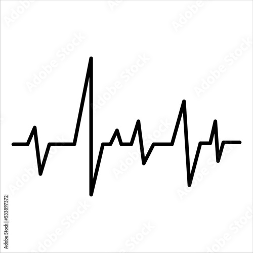 cardiogram icon vector illustration symbol