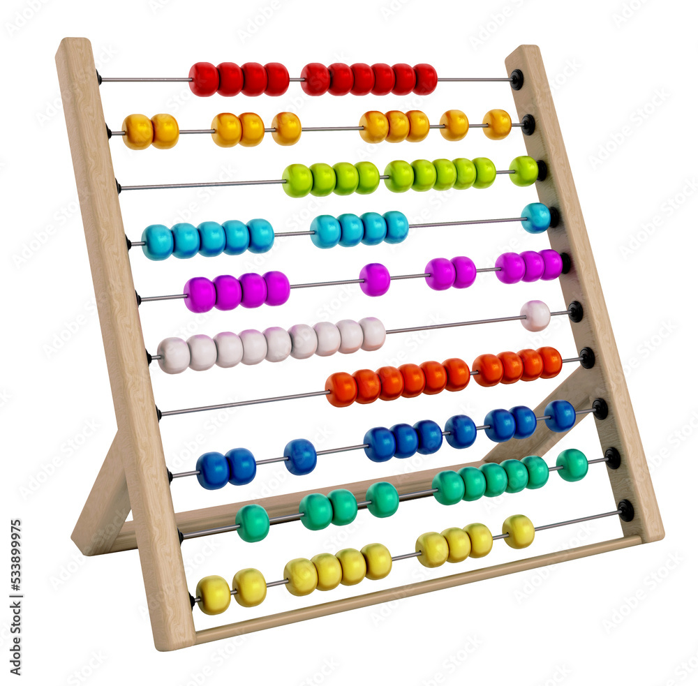 Abacus on transparent background Abacus on transparent background