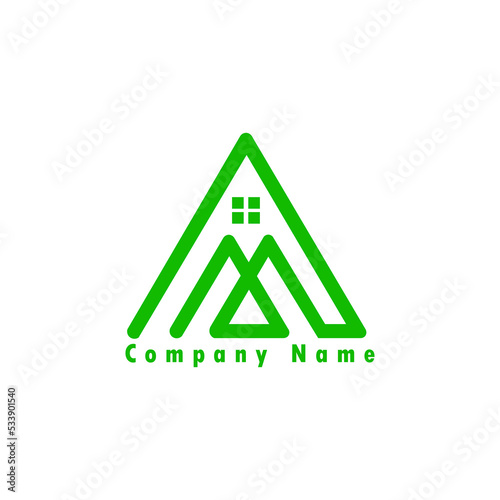 logo illustration design letters A and M, this logo is modified as attractive as possible to be easily remembered by prospective clients.