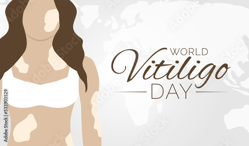 World Vitiligo Day Background Illustration