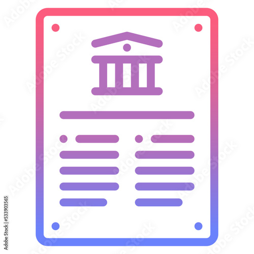 bond line gradient icon