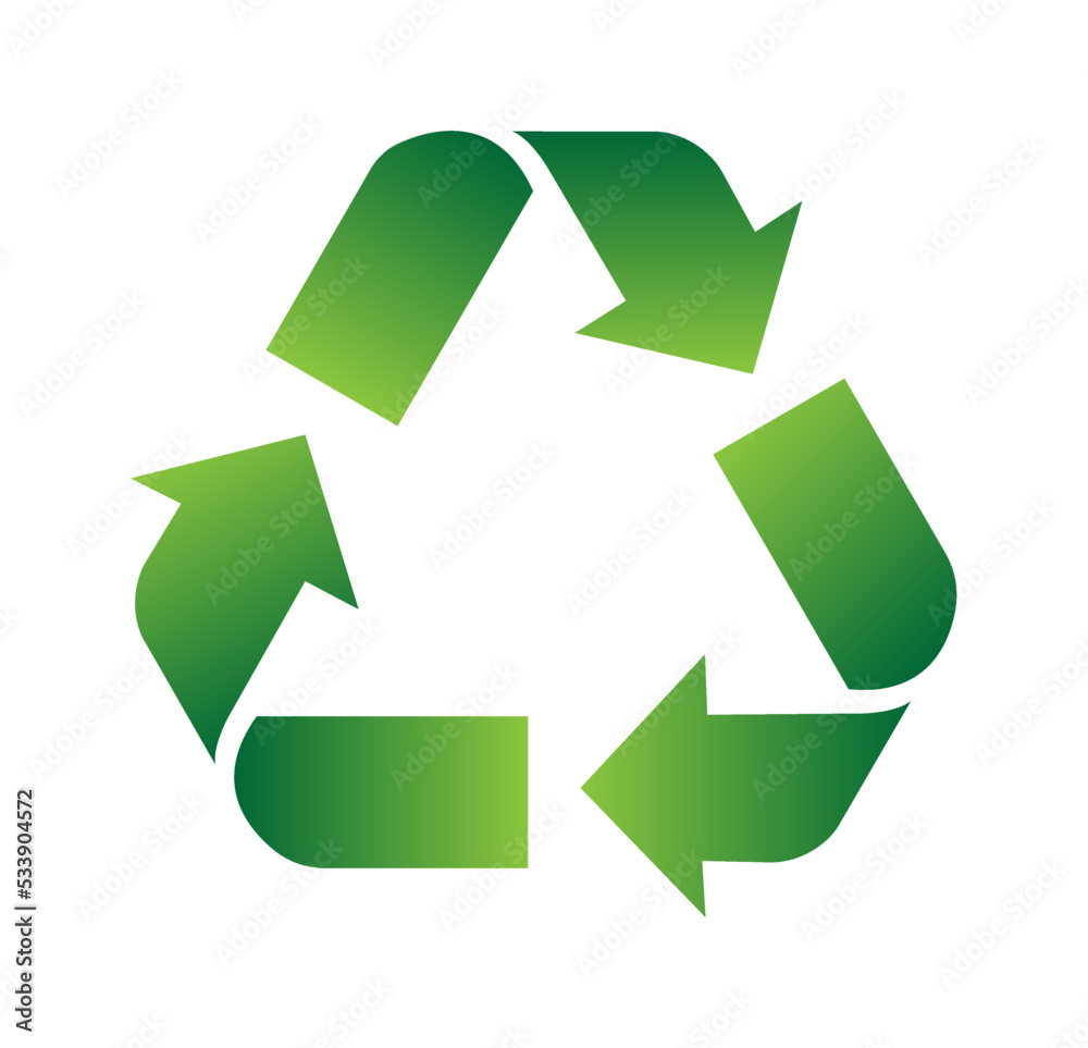 Recycling Symbols For Plastic. Vector icon illustration Recycling Symbols For Plastic. Vector icon illustration
