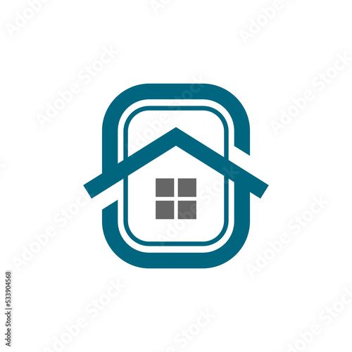 letter S house logo. good for real estate company or any business related to house.