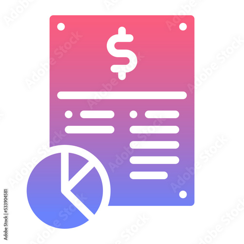 debenture line gradient icon