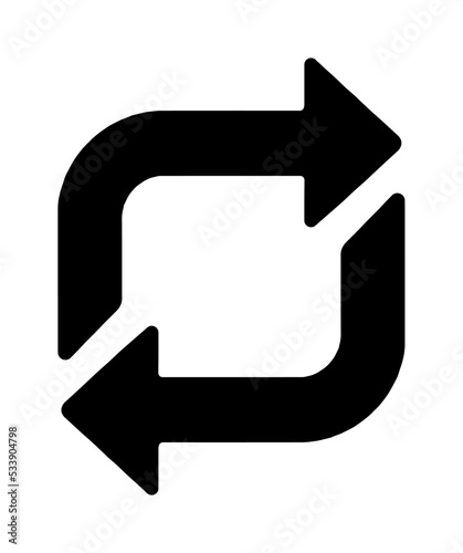 Recycling Symbols For Plastic. Vector icon illustration