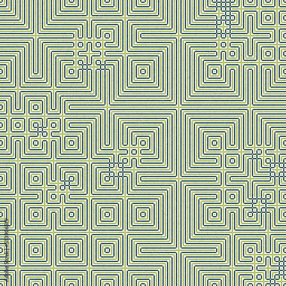 Abstract lines Maze generative art background art illustration