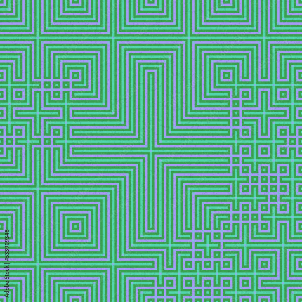 Abstract lines Maze generative art background art illustration