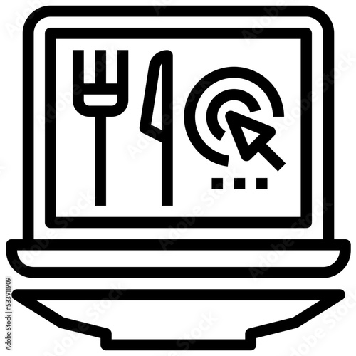 web modern line style icon