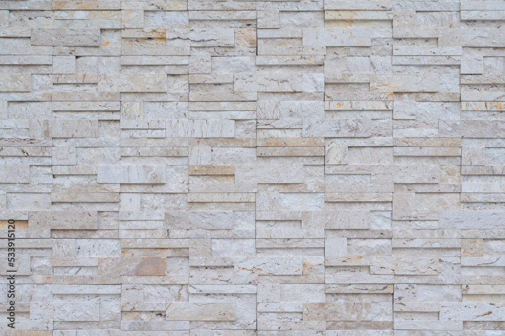 Modern pattern square shape of tile surface on decorative wall. stone brick wall texture, mosaic background.