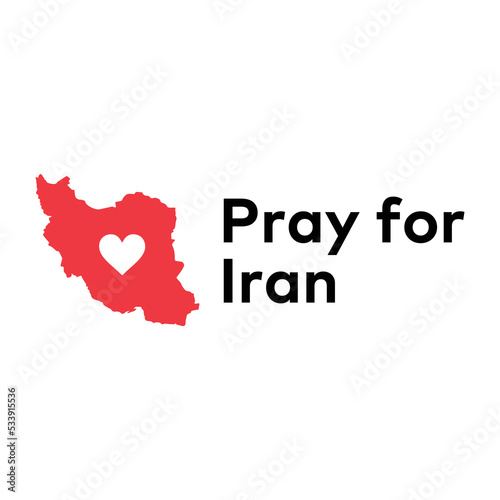 Support Iran vector icon. Isolated help Iran  Islamic republic sign sticker design.