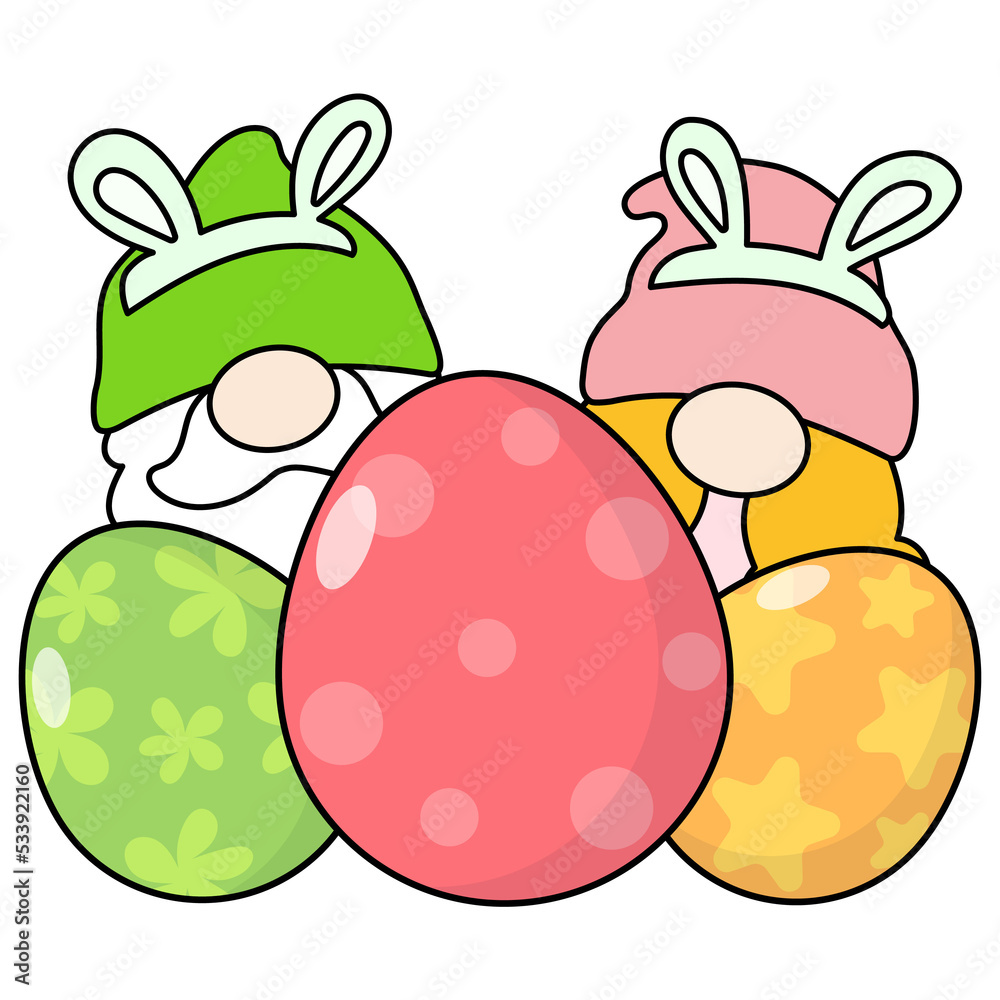 Gnomes Easter Filled clipart Gnomes Easter Filled clipart